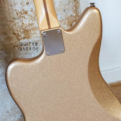 Fender USA Strat neck on a Custom Jazzmaster Thinline offset body Champagne Sparkle Fender USA pickups 4-way wiring Gotoh bridge - unique! image 12
