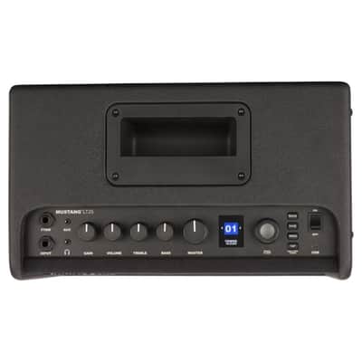 Fender Mustang LT25 120V Guitar Amplifier with Wooden Cabinet, 1.8-Inch User Interface, 60 Presets, 20 Amp Types, and 25 Effects (Black) image 3