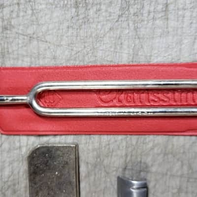 Vintage RARE Classical Guitar Uke Strap Tuning Fork Lap Steel Slide Guitar String Riser Parts image 2