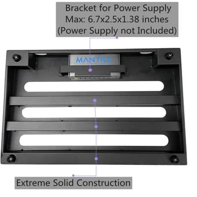 Knight Music “The Dive Bar” PB18 - Medium Compact Metal Pedalboard, Guitar or Bass, Like Pedaltrain, OnStage, Fender Professional image 3