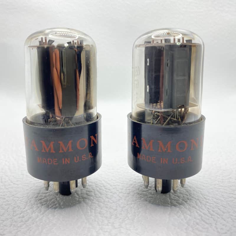 GE / Hammond 6SN7GTB Vintage Preamp Vacuum Tubes Matched Pair Tested USA image 1
