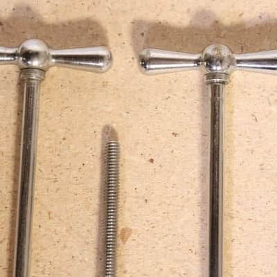 Ludwig 5-1/4" Chrome T Rods 8pk Vintage 1950's -60's #3 image 2