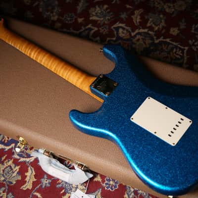 Fender USA Custom Shop 62 Flamethrower Stratocaster Relic Blue Sparkle image 16