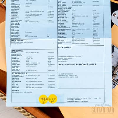 2023 Fender Custom Shop B2 1952 Telecaster Journeyman Relic Aged Nocaster Blonde Flash Coat w/ Case, CoA image 14