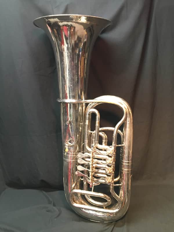 Mirafone Model 183 Tuba Eb 1960's Germany w/ Mouthpiece and Bag image 1
