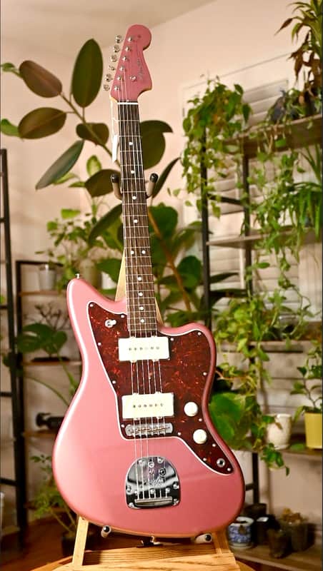 *New in Box* Fender MIJ FSR Collection Hybrid II Jazzmaster - Burgundy Mist Metallic Matching Headstock image 1