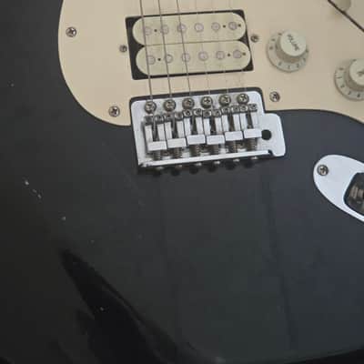 Squier Standard Stratocaster HSS with Maple Fretboard (Made in Korea) 1989 - 1992 - Black image 4