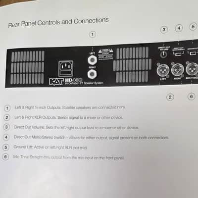 KAT` HD400 Hi Definition 2.1 PA system 2016 - Black image 5