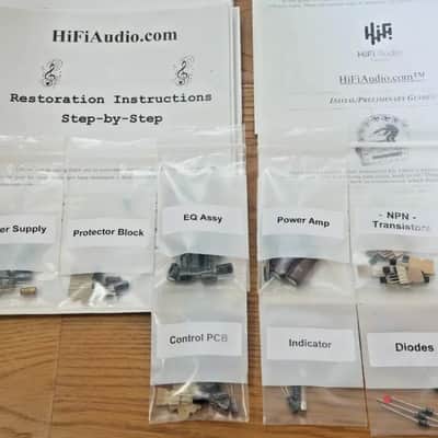 Sansui AU-D5 restoration kit filter capacitor repair rebuild fix image 2