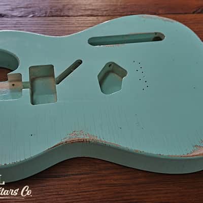 Telecaster Body Surf Green Relic - Vintage Style Aged Nitro image 7