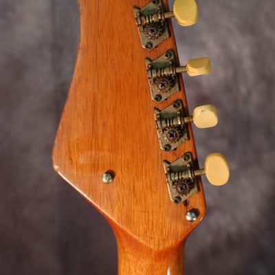 1960's Victor Model EG-35 Dual Pickup Mirror'd Pickguard Pro Setup RED image 8