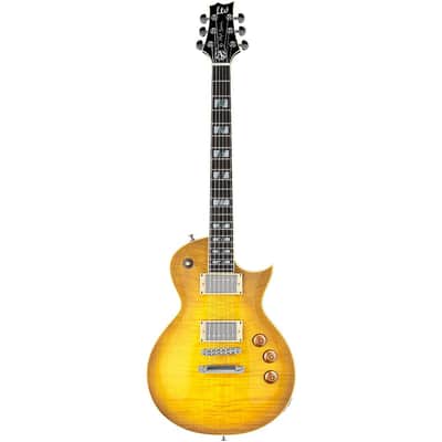 ESP LTD AS-1 Alex Skolnick Electric Guitar Regular Lemon Burst Flame Maple image 2