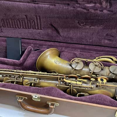 Cannonball Vintage Reborn Series - TVR/E-BR - Brute Finish - Tenor Saxophone - Empire Limited Engraving With Case image 1