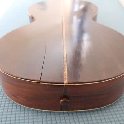 Antique 1890s Unknown Classical Baroque Parlor Guitar Exquisite Inlays Wood Rosewood Mahogany Martin Regal Washburn Possibly Made By Aubry-Maire or Jérôme Thibouville-Lamy (J.T.L.) Mirecourt, France image 21