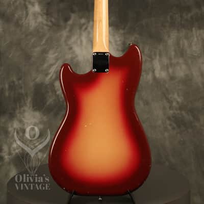 original 1962 Fender Duo-Sonic SLAB BOARD Shaded Sunburst/Maroonburst HANG TAG! image 13
