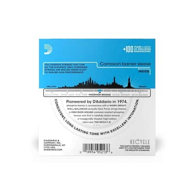 10 Pack, D'Addario EJ16-10P 12-53 Light Phosphor Bronze Acoustic Guitar Strings image 3