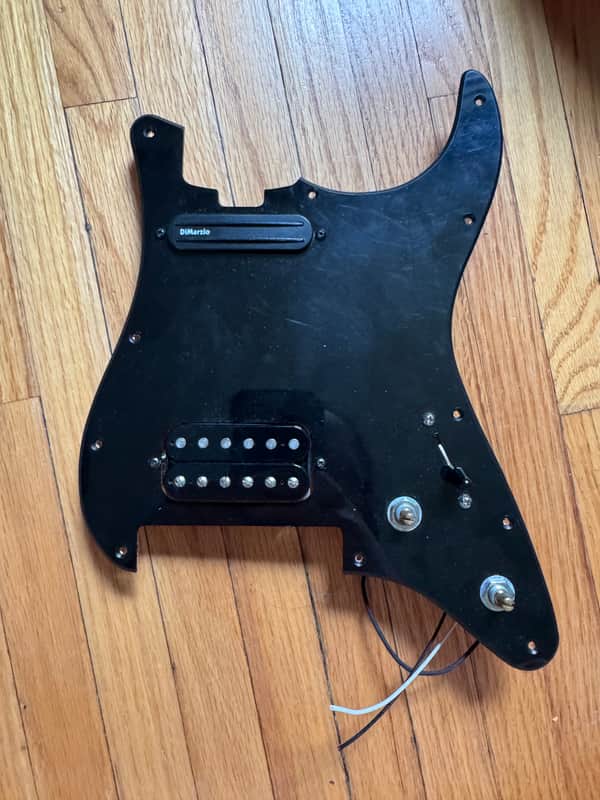WD Music Charvel So-Cal Loaded Pickguard - Bare Knuckle Rebel Yell & Dimarzio Chopper 2021 - Black image 1