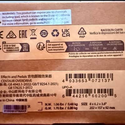 Behringer Centaur Overdrive - Pre Lawsuit- sealed in original Box. image 3