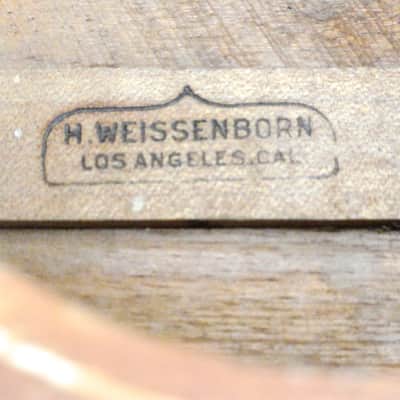 1920's Weissenborn Style 1 Vintage Hawaiian Acoustic Lapsteel Slide Guitar Koa image 12