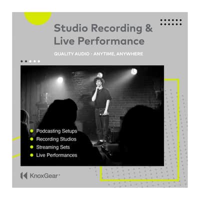 Knox Gear HDM-100 Uni-Directional Dynamic Cardioid Microphone (Clip Included) image 20