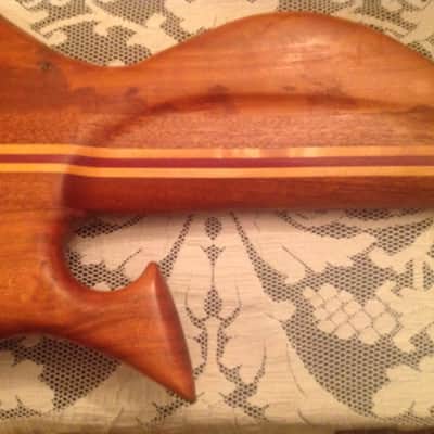 Wishbass Fretless Handmade 2010 Natural Cherry Left Handed image 9