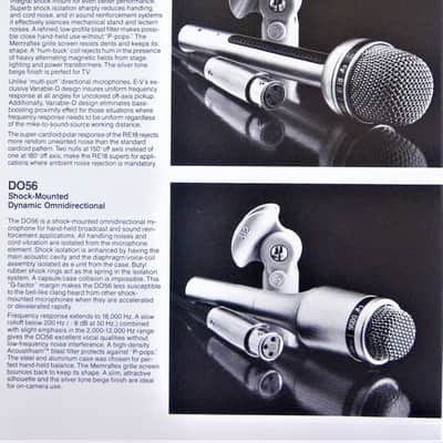 Vintage 1970's Electro-Voice RE18 Supercardioid Dynamic Microphone Low Z w accessories # 3 RE10 RE15 RE15 666 image 2