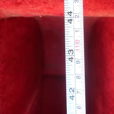 Vintage 1970s-1980s Martin "Side Hatch" Rare Guitar Case Acoustic Guitar Case With Red Fuzzy Lining Fits Dreadnought Classical Fits 44 x 17 1/4 x 4 to 5 Height Harmony Kay Silvertone Gibson Martin image 6