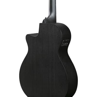 Ibanez AEG621 Auditorium Acoustic-Electric Guitar - Regular Black Out image 8