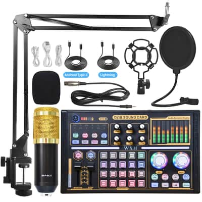 Bm800 Microphone Sound Card Full Set Of Mobile Phone Computer Microphone Special Equipment Suit image 10