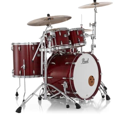Pearl Masters Maple MM6 4-Piece Drum Shell Pack - 22/16/12/10 Natural Cherry image 2