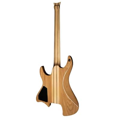 Bootlegger Guitar Gen 2 Absinthe Headless Fixed Bridge 2022 Honey Clear Gloss EMG Coil Split Case image 6