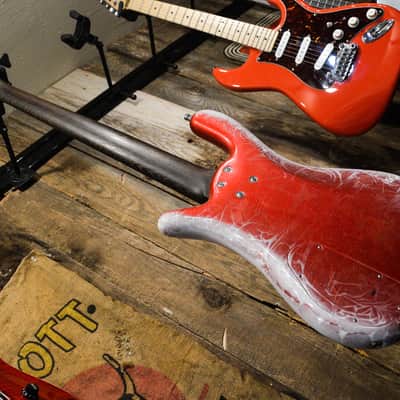 Warwick Custom Shop CO Streamer LX AAA Flamed Maple Painted Top image 13