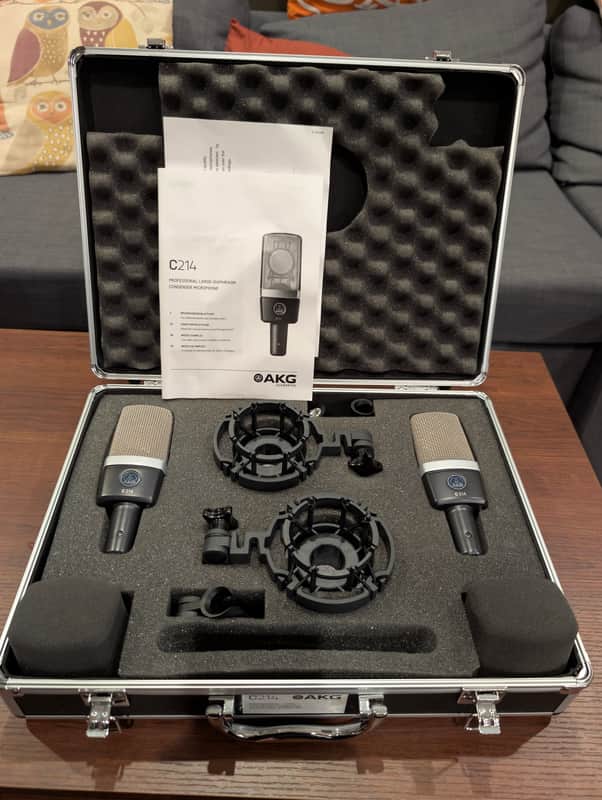 AKG C214 Stereo Matched Pair | Reverb Canada