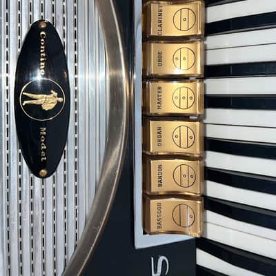 Settimio Soprani Contino Model 132 Piano Accordion 1955 - White Pearl image 3