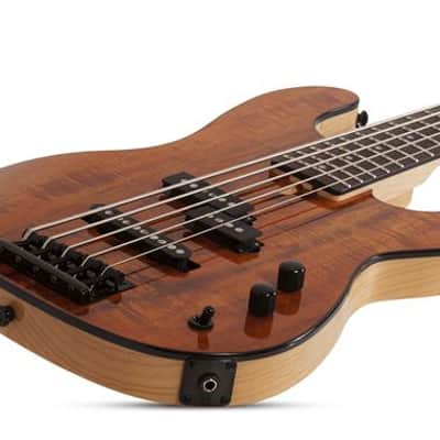 Schecter Michael Anthony MA-5 5-String Bass Guitar Gloss Natural image 3