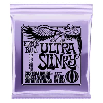 Ultra Slinky Nickelwound Electric Guitar Strings 10-48 Gauge - world standard special-tempered+tinned steel & ni-plated wrap on steel hex core image 1