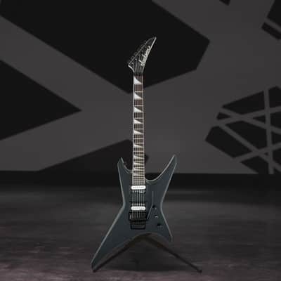 Jackson JS Series Warrior JS32 6-String Electric Guitar with 24 Jumbo Frets (Right-Handed, Black) Bundle with Gig Bag for Warrior, Kelly, King V, and Rhoads with 2 Exterior Pockets (Black) image 6