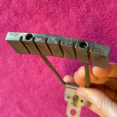 vintage 1949 1950's Kluson #9 tailpiece for Gibson national silvertone archtop image 10