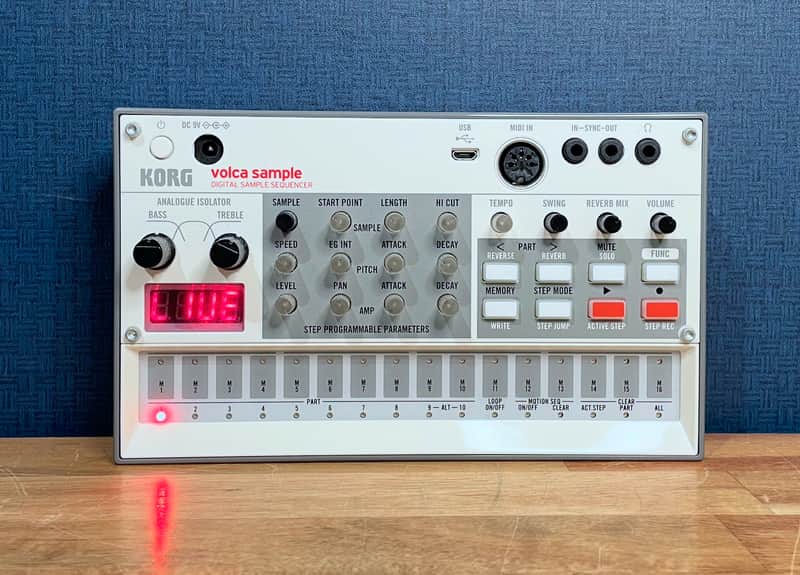 [Excellent] Korg Volca Sample 2 Digital Sample Sequencer - White image 1
