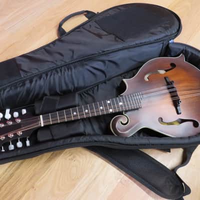 Eastman MD315 F model mandolin with gig bag  2018 satin brown image 10