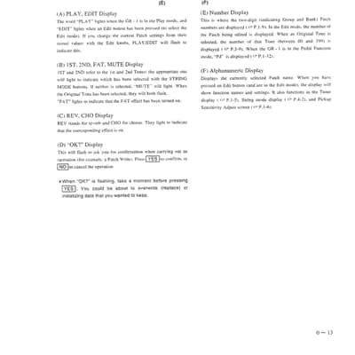Roland GR-1 — Owners Manual User Guide Instructions — 220 Pages — USA Made image 8