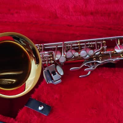 Borgani Vintage Alto Saxophone 1980 - Gold Lacquer with Nickel Silver Keys image 9
