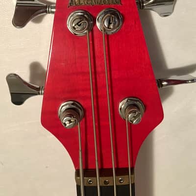Alembic Essence 4-String 1991 Flame Maple / Trans Red image 20