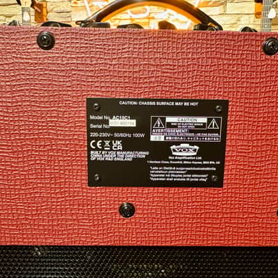 Vox AC15 1x12”  Limited Edition Classic Vintage Red image 11