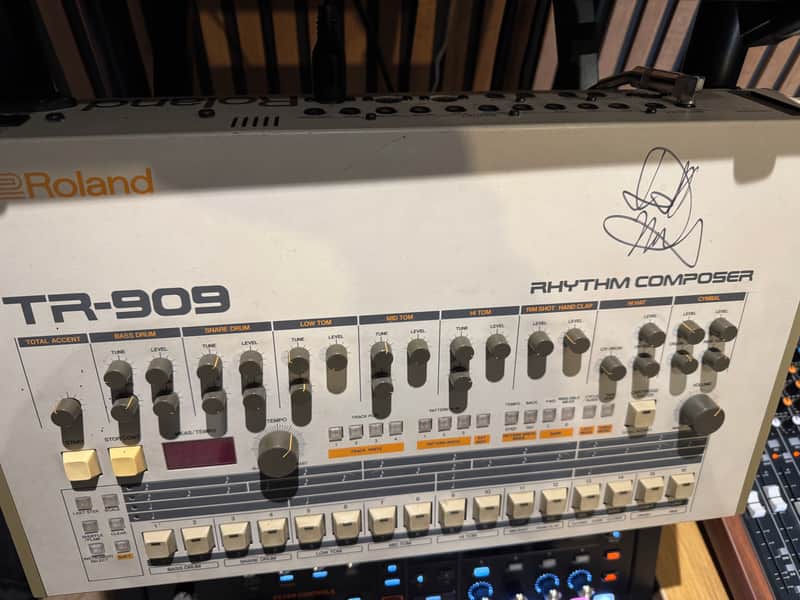 Roland TR-909 Rhythm Composer as performed on and signed by Jeff Mills image 1