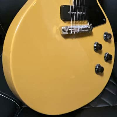 Gibson Les Paul Junior 2014 - TV Yellow Les Paul Junior w/Lollar 5% Underwound P90s and Music City tailpiece image 5