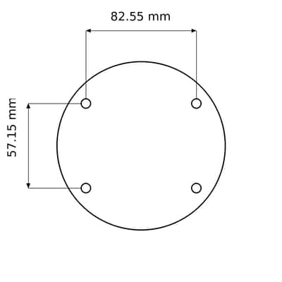 Gretsch Renown Bass Drum cover/blanking/delete plate image 4