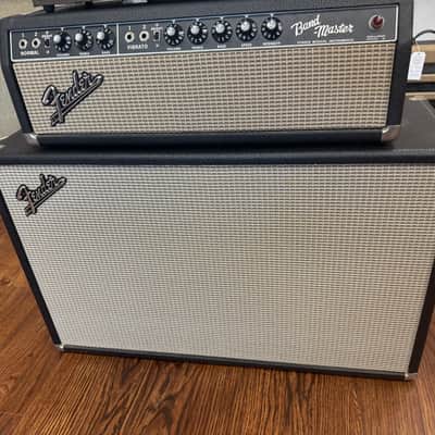 Fender Bandmaster Piggyback Guitar Amp 1966 - Black Panel - W/ Premier Reverb image 3