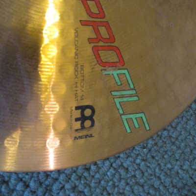 Meinl Rare Vintage Profile 14 Inch Volcanic Rock Hi Hat Cymbals - Excellent! image 5