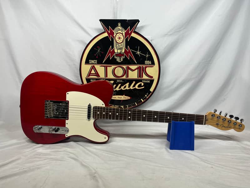 Fender American Standard Telecaster Tele Crimson Red Electric Guitar - Pickups have been Replaced with Seymour Duncan APTL-1/APTR-1 image 1
